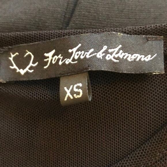 For Love and Lemons Black Lulu Skater Dress XS - Picture 7 of 9